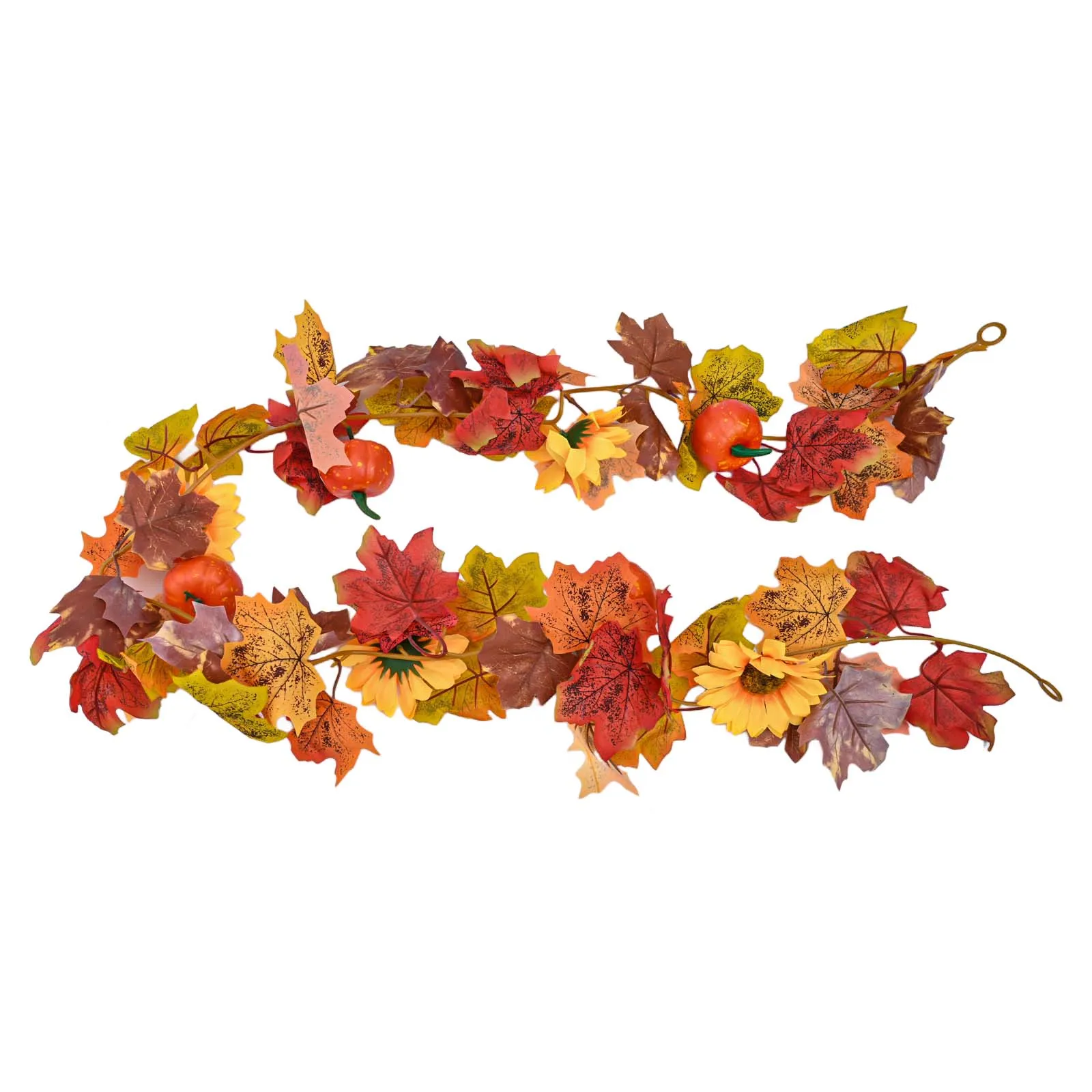 For Fall Holiday Autumn Maple Leaves Garland Autumn Decorations Berry Branches Maple Leaves Natural Warm Tones For Doors