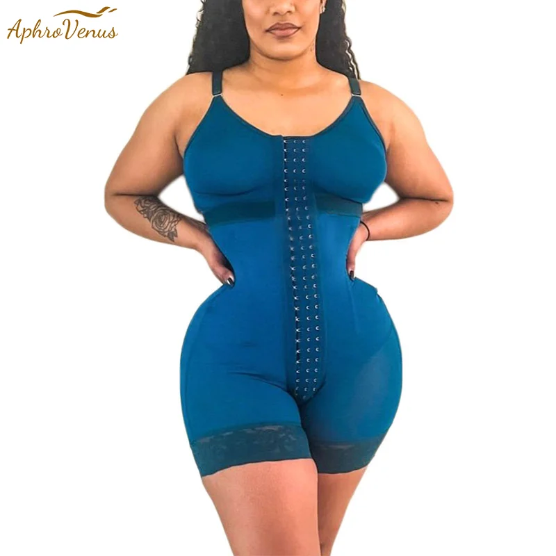 

Fajas Colombianas Plastic Fish Bone Double Compression Thin Strap With Bra Tummy Control Body Shaper High Compression Shapewear