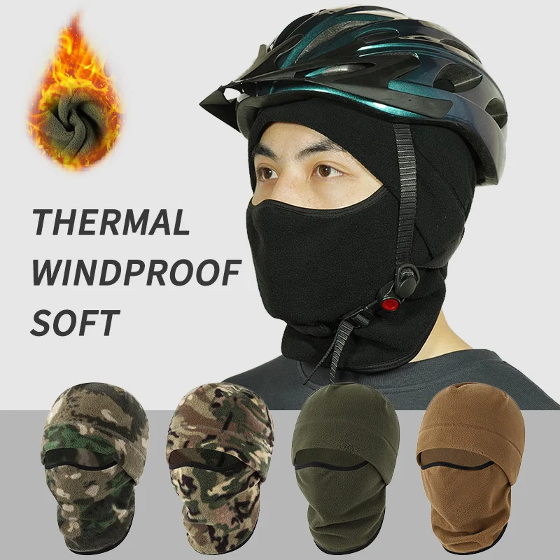

Premium Fleece Full Face Cover For Winter Sports Windproof Warm Breathable Design For Men Women