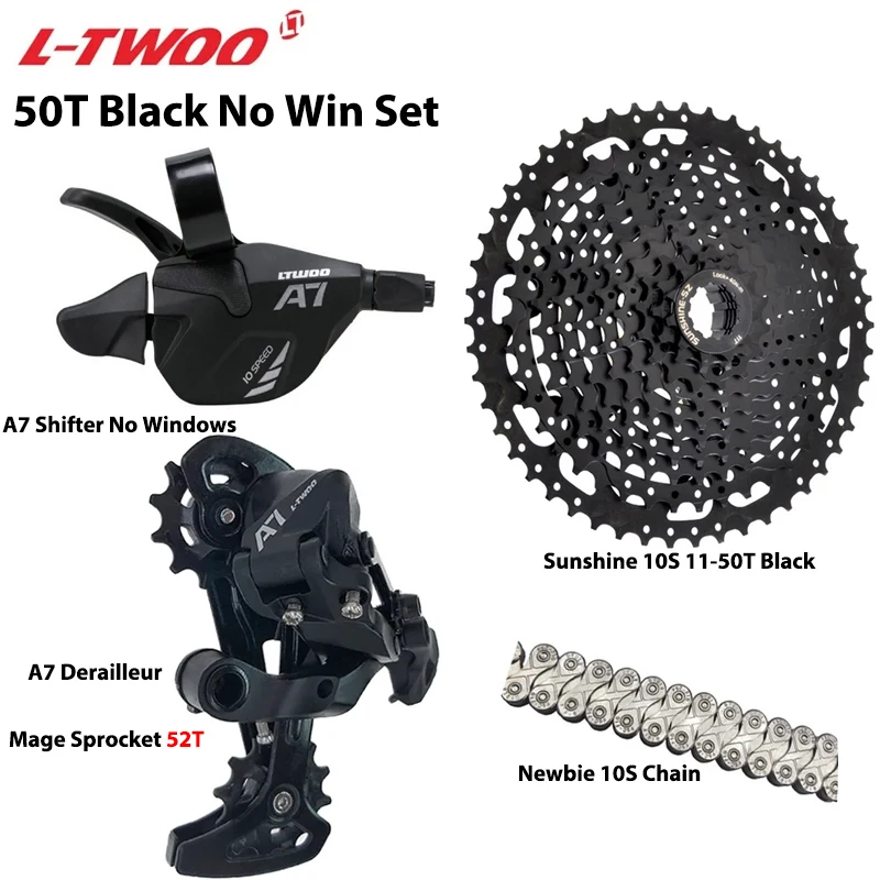 LTWOO A7 1X10S Gruppe 10 Gang Schalthebel Schaltwerk SUNSHINE Kassette 36T 42T 46T 50T VXM Kette für MTB Mountainbike Teile