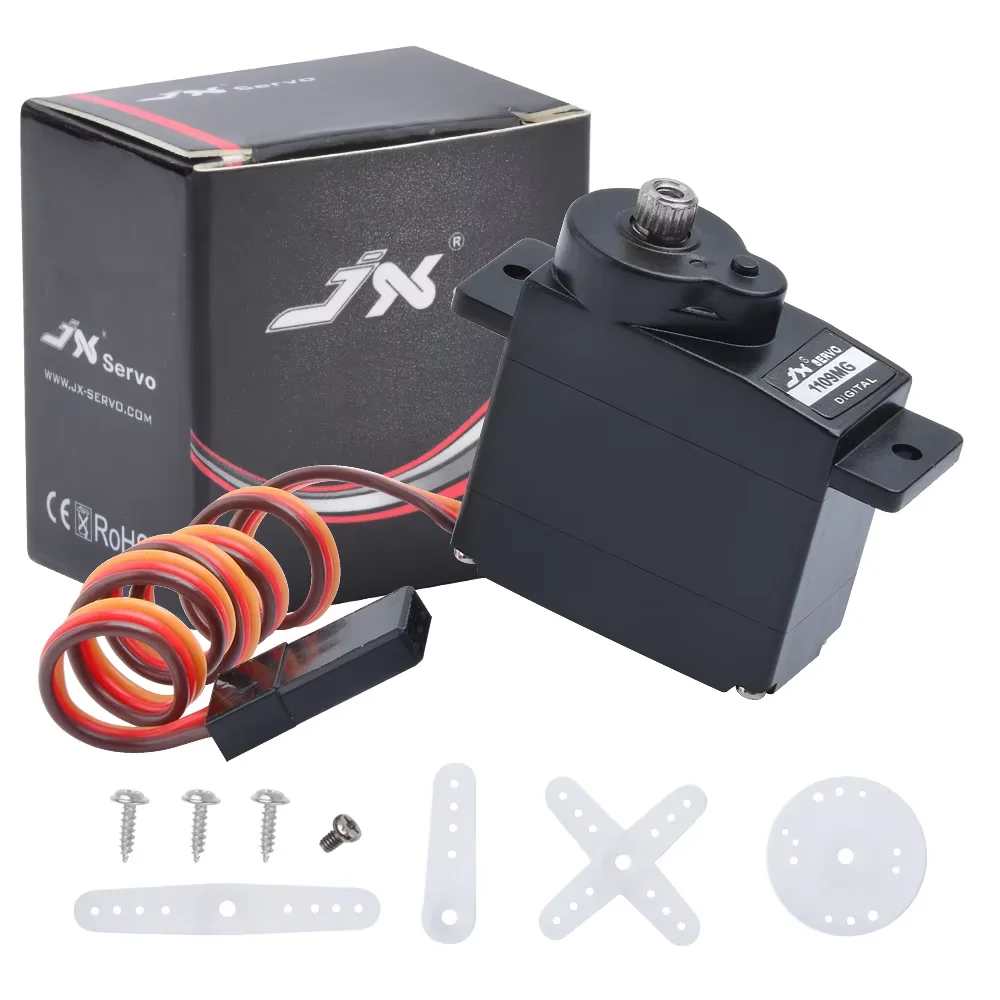 JX Servo PS-1109MG/PDI-1109MG - 9g 2.5KG Metal Gear Mini Servo - Analógico/Digital - para 1/18/1/24 RC Coche/Barco/Robot Brazo/Helicopter