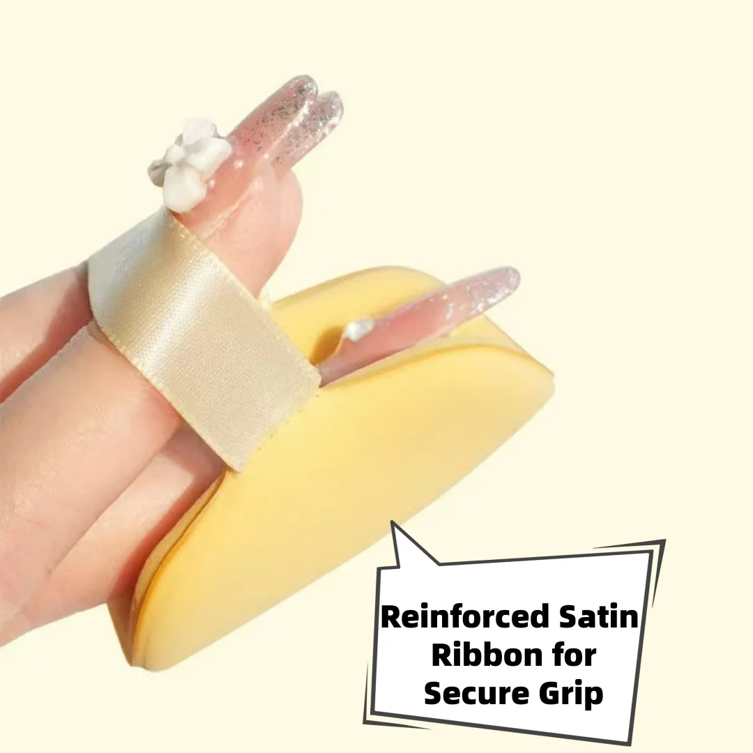 2024250 - Zestaw puszka do pudru i poduszki do nakładania, inspirowane ciasteczkami masłowymi, ultra miękkie, dwufunkcyjne do stosowania na sucho i na mokro, gąbka o minimalnym pochłanianiu produktu