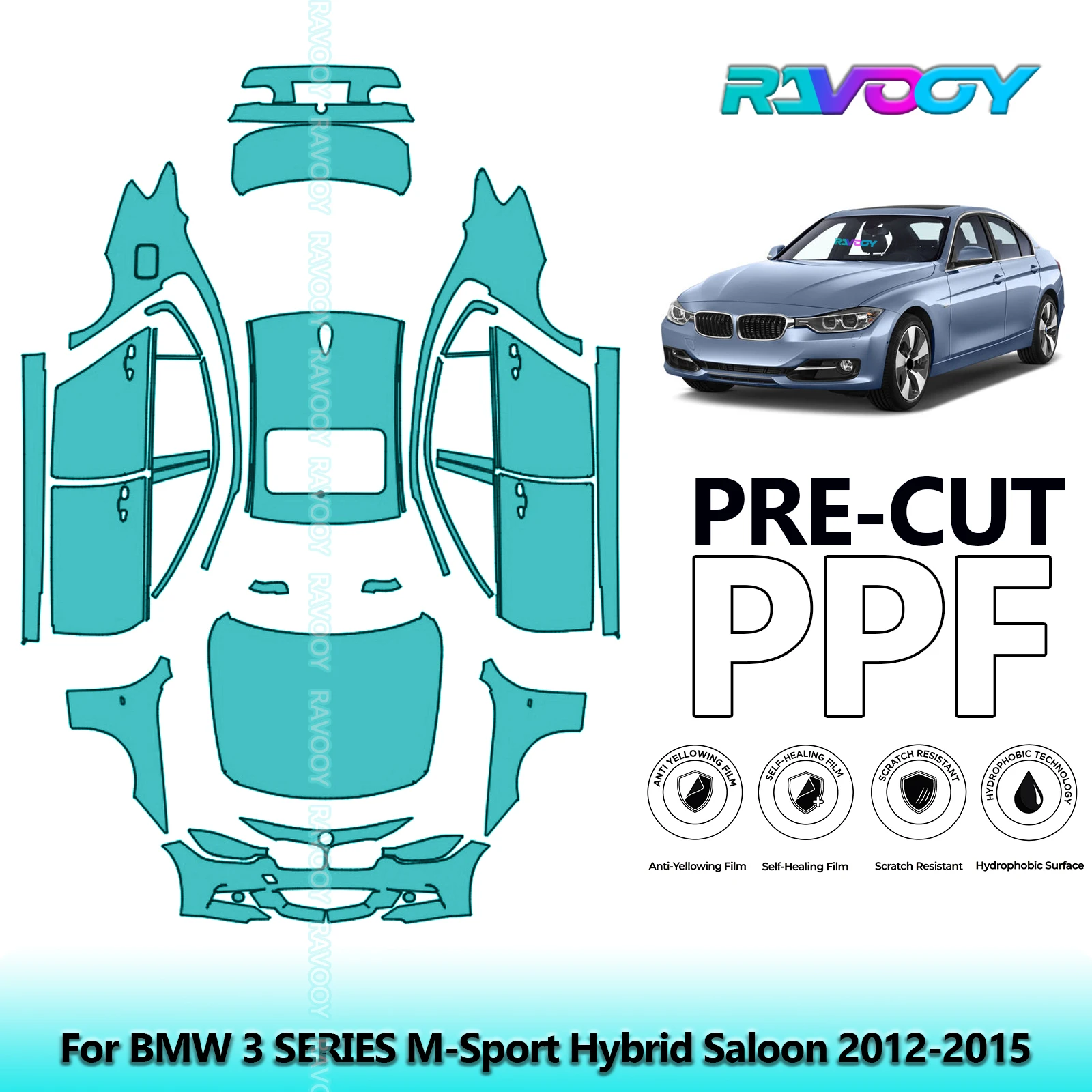 

Полный автомобиль для гибридного седана BMW 3 серии M-Sport 2012-2015 гг.