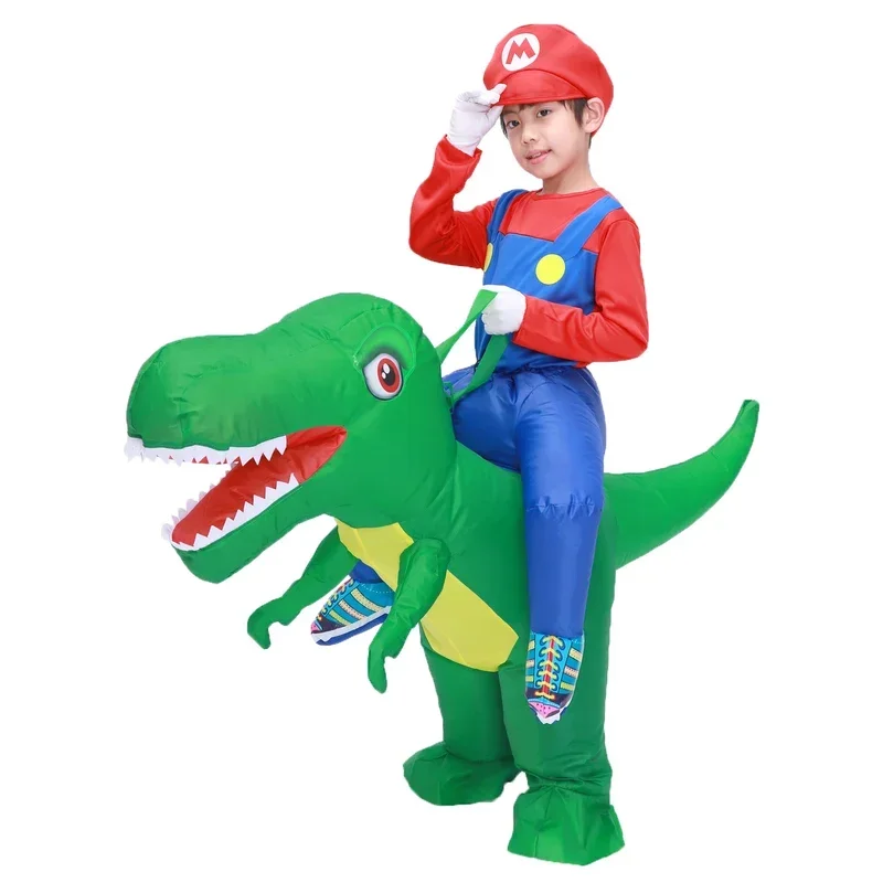 Dinosaure Gonflable T Rex 303 Cosplay pour Enfants, Garçons, Ride on Dinosaur Party, Vêtement Gonflé, MN11