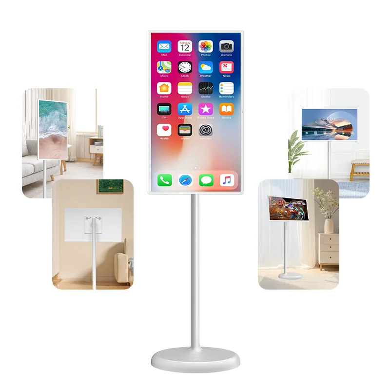 

Portable Touch Screen Smart TV 21.5 Inch Android 12 Rotate Screen Touch Display Movable TV