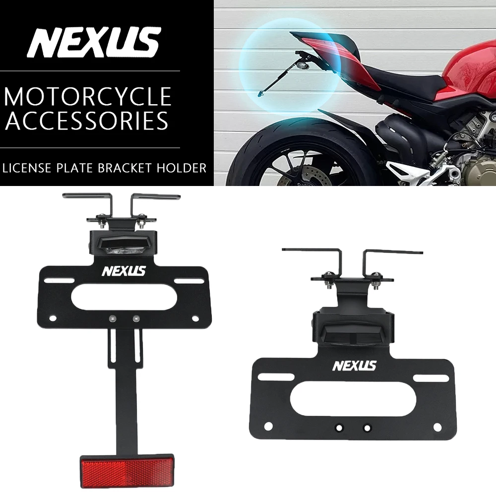 

Motorcycles License Plate Holder Number Plate Bracket For GILERA Nexus 125 250 300 500 E3 Nexus250 Nexus300 Nexus500 Nexus125