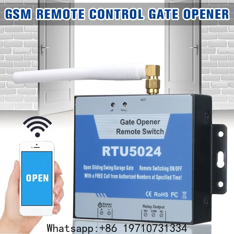 Gate Opener Remote Control RTU5024 4G SMS Smart Alarm Smart ID Recognition WiFi Remote Controller Remote Control Gate Opener