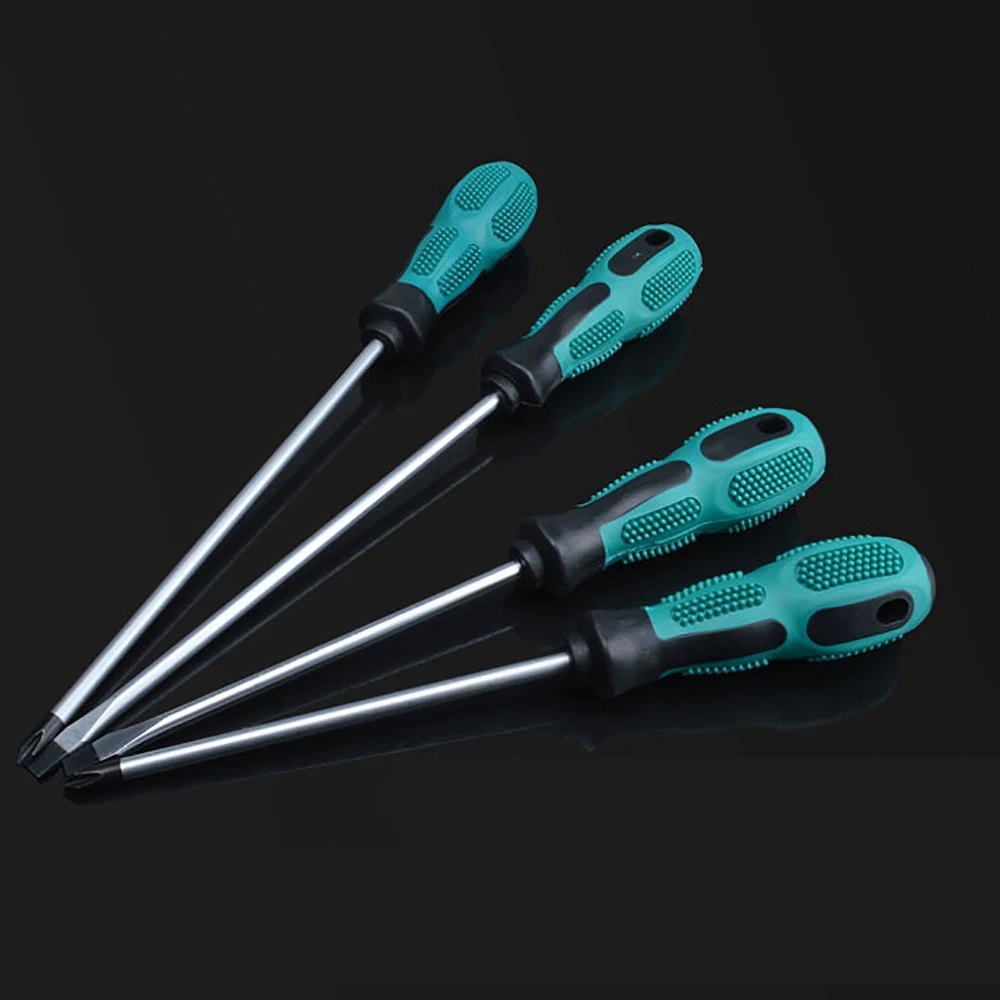 1pcs 3mm 5mm 6mm Phillips Slotted Screwdriver Magnetic Tip Screw Driver Spanner Hand Repair Tool Durable Screwdrivers Blue TPR