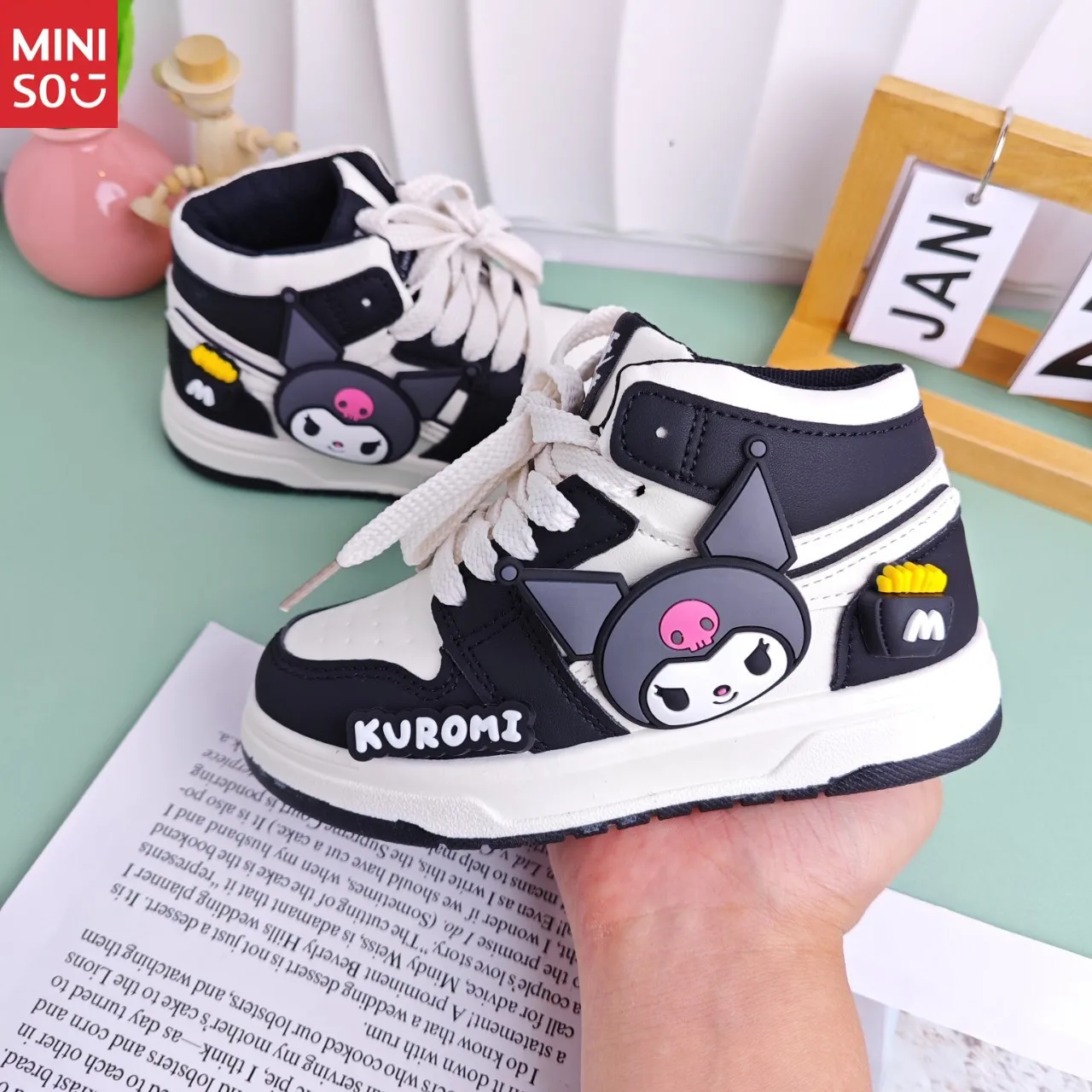 

Новые детские кроссовки Kulomie для девочек, 2024, высокие хлопковые туфли, осенне-зимняя обувь, бархатные туфли