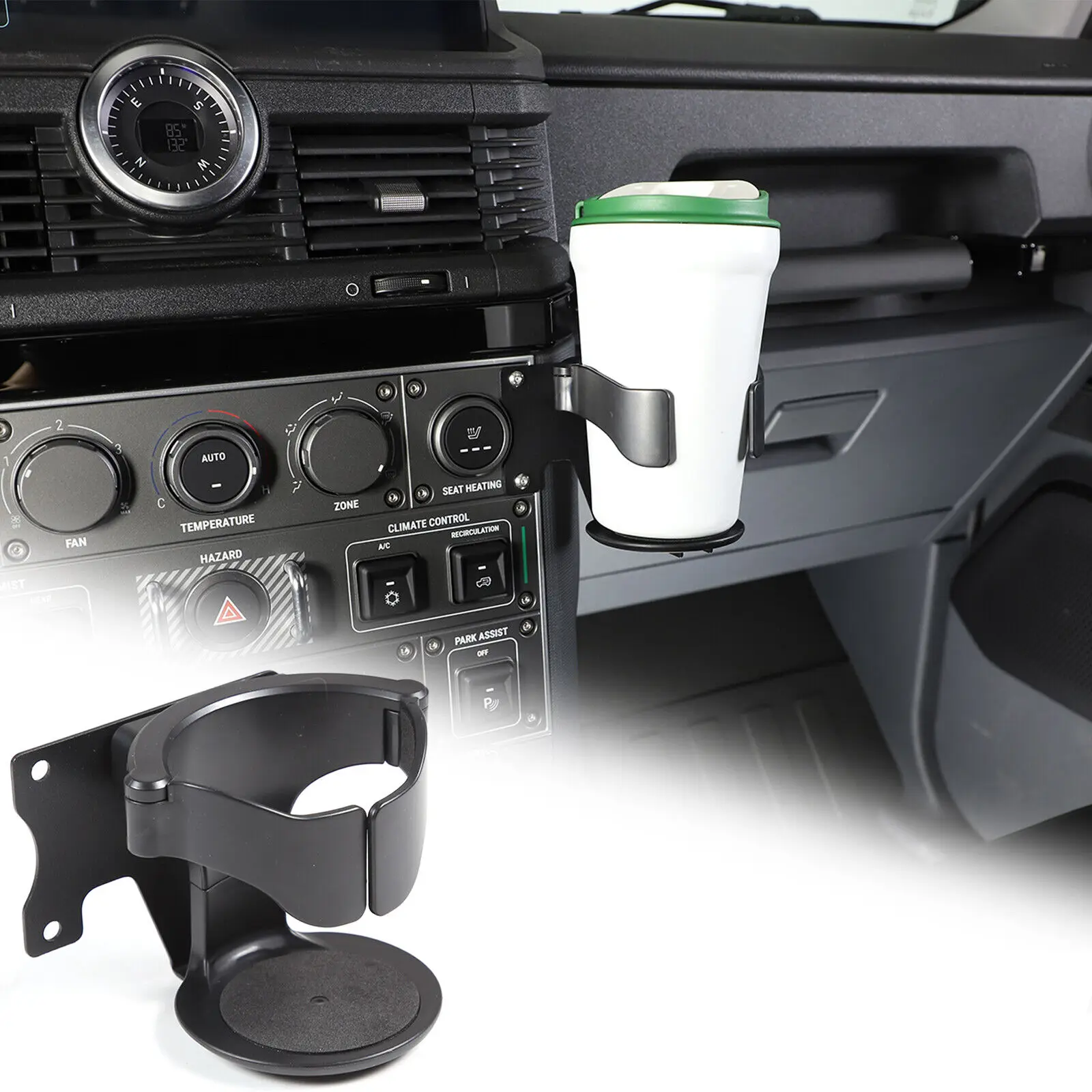 Multi-Functional Phone Bracket Accessories For INEOS Grenadier 2020-2024 Center Control Right Panel Beverage Cup Holder Mount