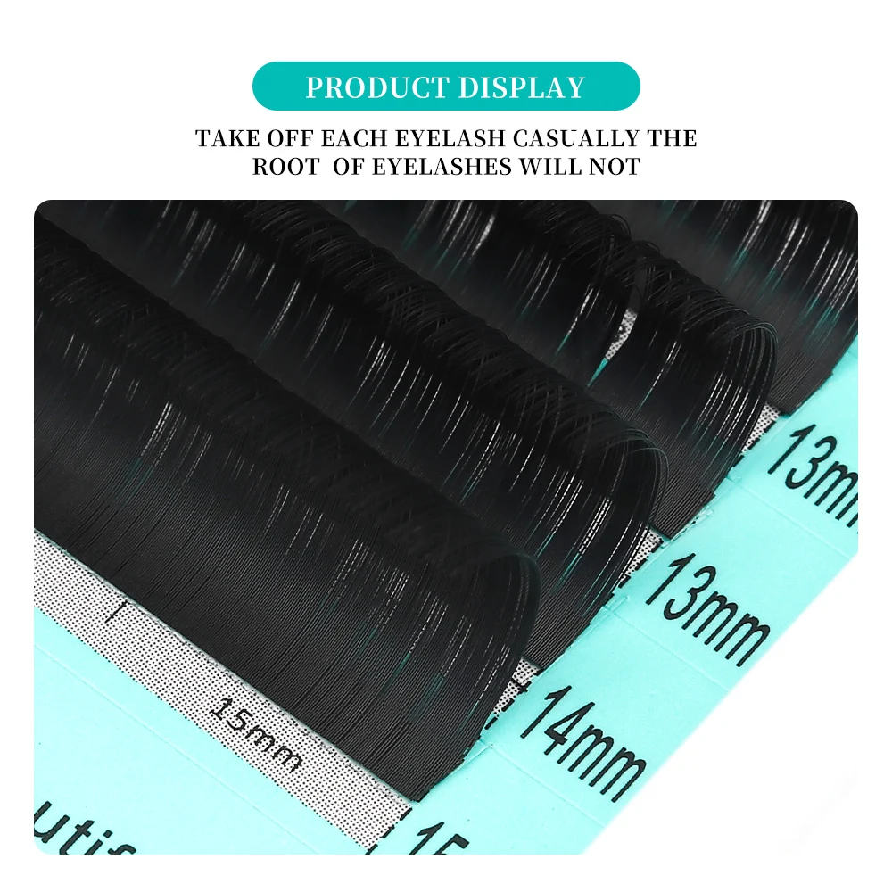 Elegant classic eyelash extension: C/CC/D/DD curve, 0.03/0.05/0.07mm thickness, 6-15mm length, natural style