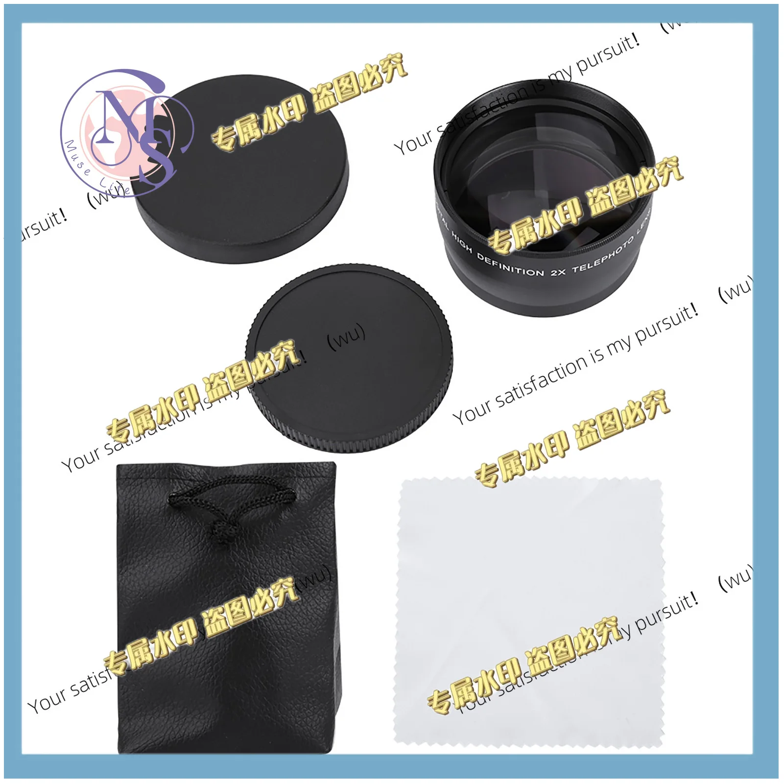 58MM 2X Magnification Universal Teleconverter Telephoto Lens for Cameras Accessory new