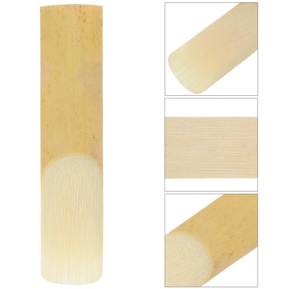 

10Pcs Saxophone Reeds Tenor Reeds Easy Replacement Polished Smooth Surface for Tenor Saxophone 2.5 Strength Instrument Parts