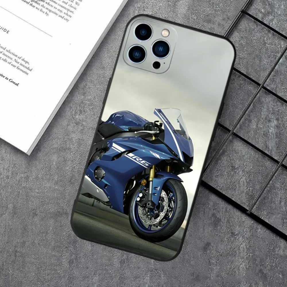 Sport Y-Yamahaes-S Cool Motorrad Phone Case For iPhone 16,15,14,13,12,11,XS,XR,X,8,7,Pro,Max,Plus,mini Silicone Black Cover