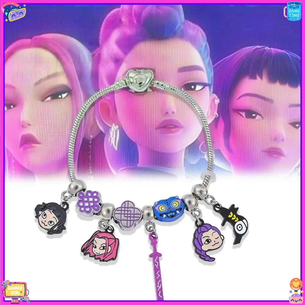 فيلم K-Pop شيطان الصيادين سلسلة رومي زوي ميرا كرو سوار الإكسسوارات بنين بنات المشجعين تأثيري مجوهرات هدايا