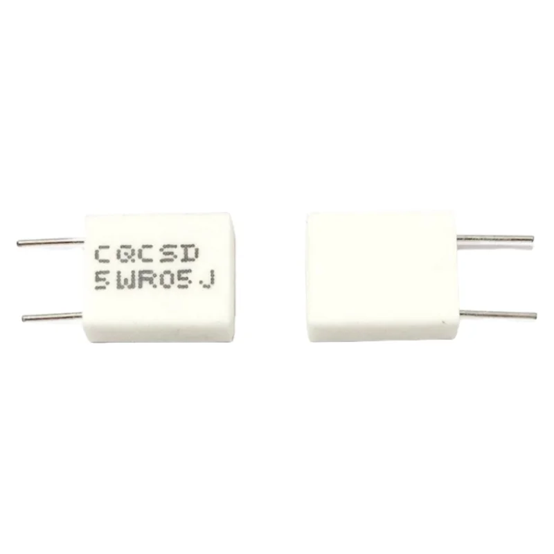 10PCS BPR56 5W 0.01R 0.015R 0.022R 0.025R 0.033R 0.047R Non-inductive Ceramic Cement Resistor 0.05 0.1 0.2 0.5 1 2 4.7 100 Ohm