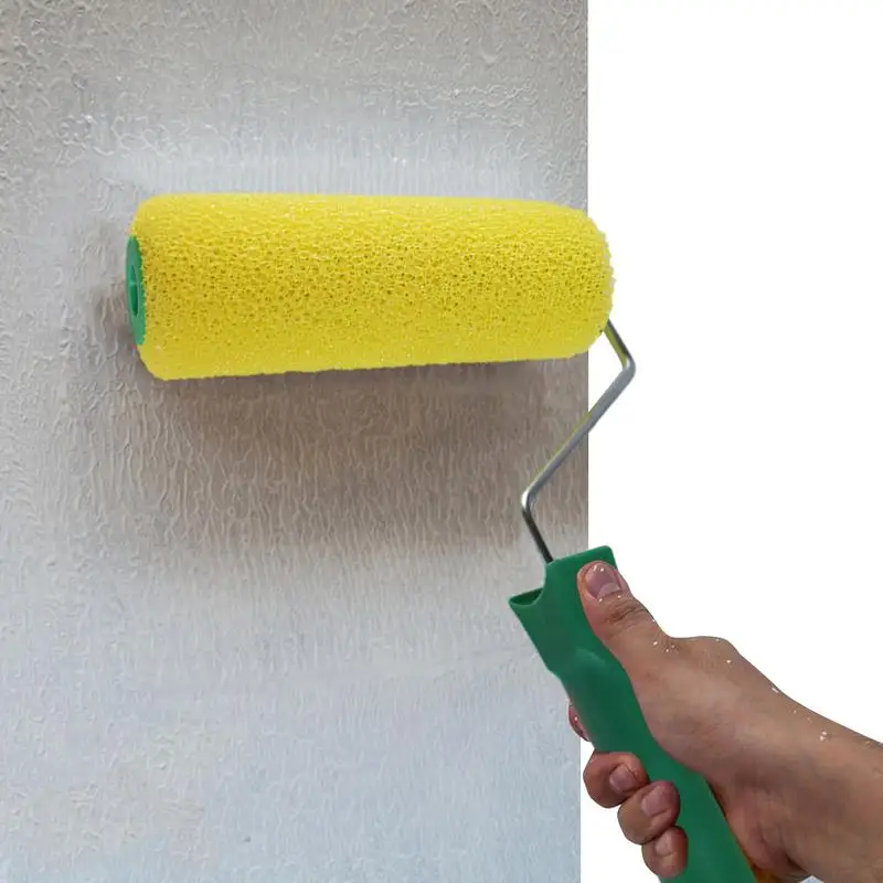 Imagem -03 - Parede Pintura Rolo Escova com Alça Portátil Esponja Pintura Ferramenta 8