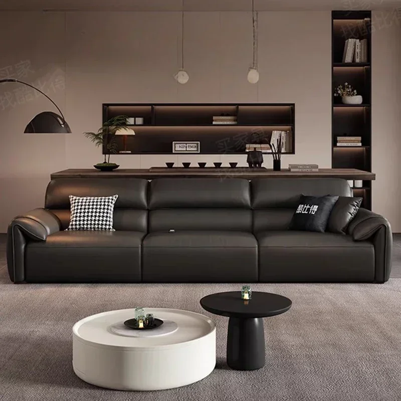 Nordic Electric Reclining Sofas Italian Minimalism Luxury Retractable Living Room Sofas Chaise Lounge Home Furniture