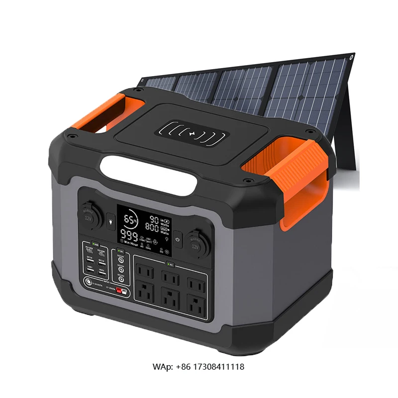 

Multifunctional Generator 1200W 1500w 2000w Solar Portable Camping Emergency Power Station