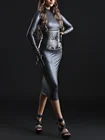 oil shiny bodycon