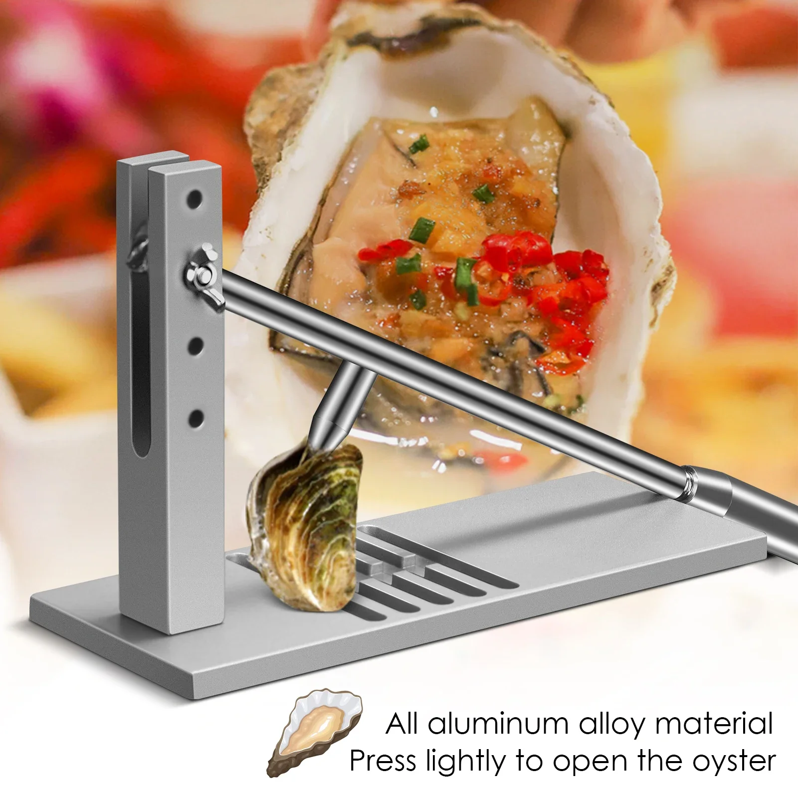 Oyster Shucker Machine Stainless Steel Oyster Shucking Knife Kit Oyster Clam Opener Shucking Knife Tools Kitchen