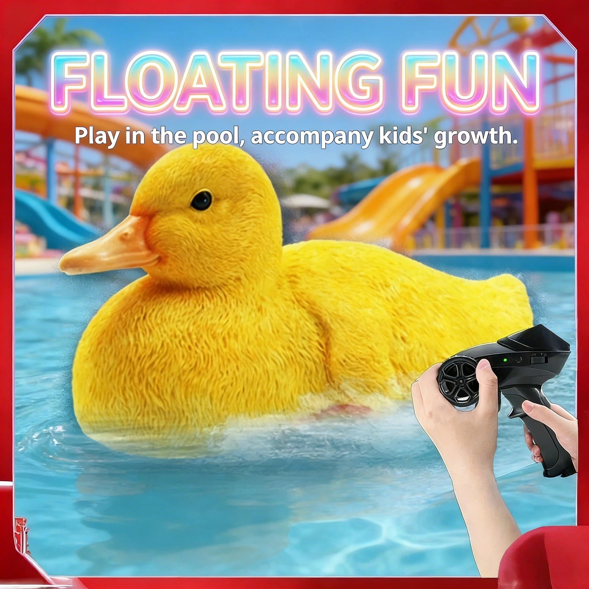 

V203 Remote Control Floating Duck Boat Waterproof Simulation Water Toy Family Interactive Play For Kids Pool Pond Bath Outdoor