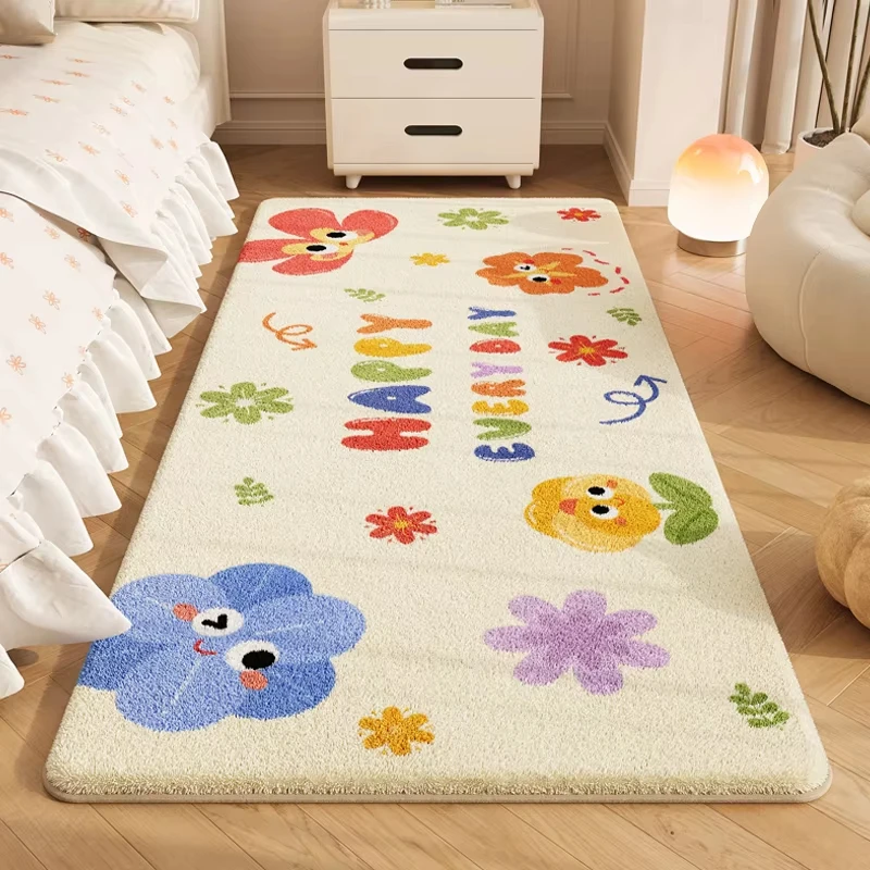 Vikama Synthetic Cashmere Minimalist Luxurious Soft Floor Mat, Suitable For Passageways, Bedside Home Decoration Carpets