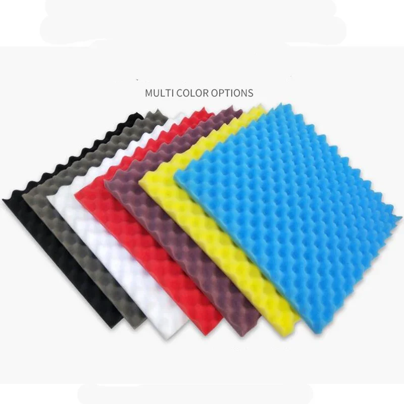 2pcs High Density soundproofing foam tiles 30X30X2cm Egg Crate Acoustic Foam Sound-absorbing Cotton for KTV Audio Studio Room