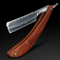 XUANFENG VG10 steel core Damascus razor, vintage shaving razor, hair salon specific shaving razor, shaver