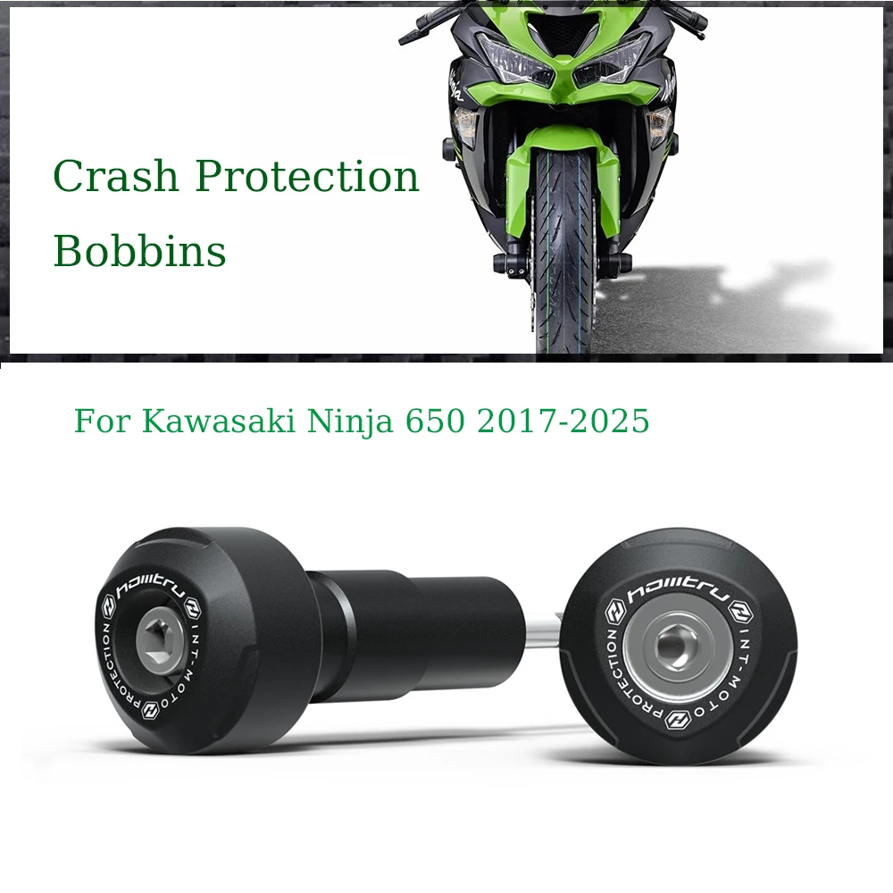 

Для Kawasaki Ninja 650 2017-2023 2024 2025 Ninja 650 мотоциклетная защита от падения, рама, слайдер, обтекатель, защита от ударов