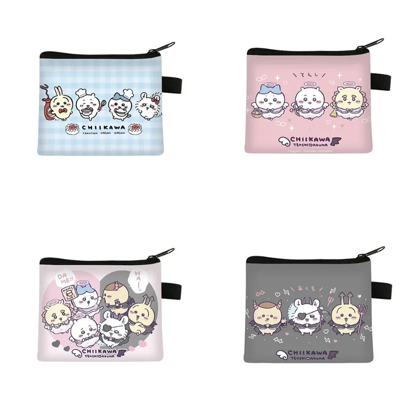 

Chiikawa Wallet Hachiware Cartoon Cute Zero Wallet Breathable Fashion Mini Card Bag with Zipper Coin Storage for Men Women Gifts