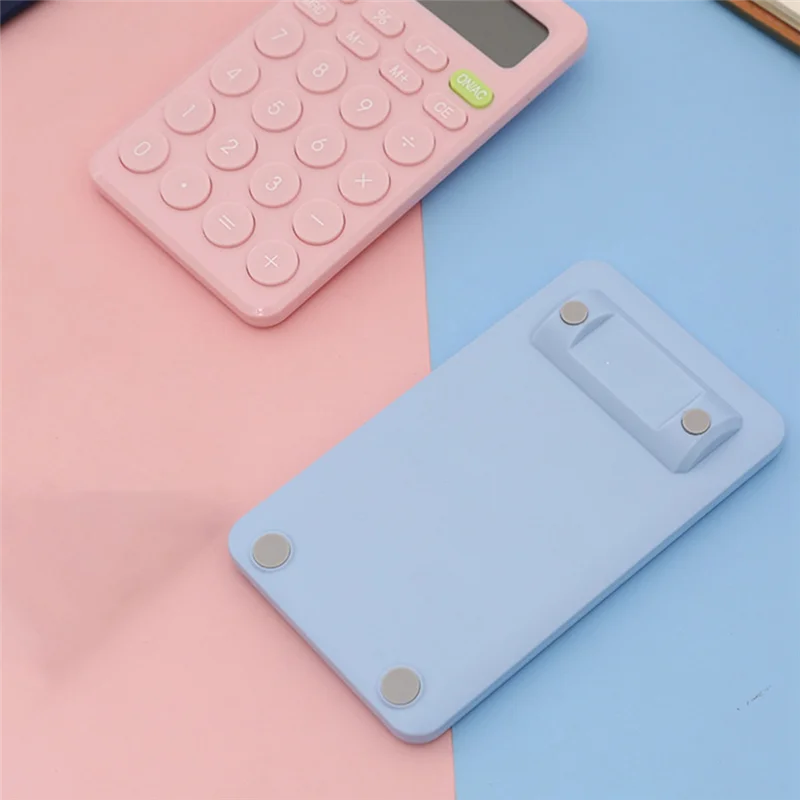 Wissenschaftlicher Taschenrechner, tragbarer Taschenrechner mit hochempfindlichen Tasten, geeignet für Studenten und Büroangestellte, langlebiges Weiß