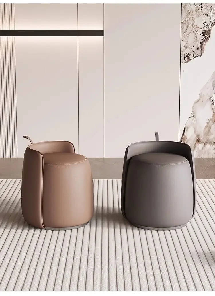Luxury Minimalist Dressing Stool for Vanity Shoe Changing Living Room Seating & Footrest Versatile Multipurpose Stool