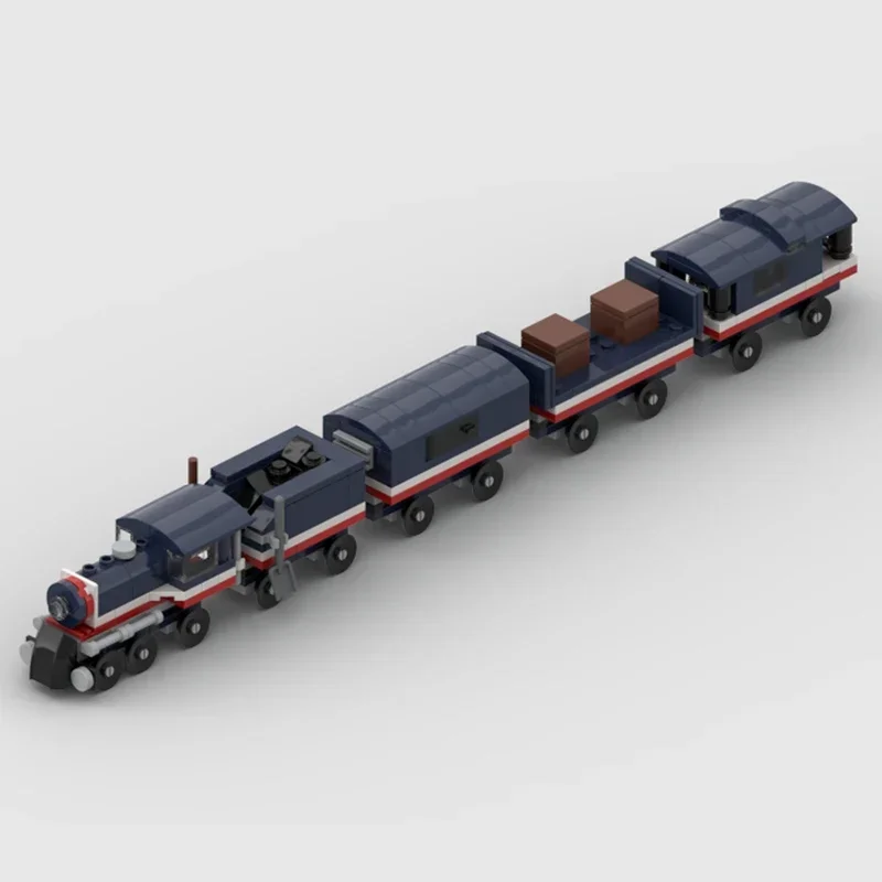 Modelo de transporte urbano Moc, bloques de construcción, Serie de trenes de riel, tecnología, bloques modulares, regalos, juguetes de Navidad, conjuntos de bricolaje, ensamblaje