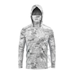 HotSale RIGHTTRACK Mask Hoodies Fishing Clothing UPF50 UV Logos Hunting Climbing Camping Hiking Breathable Outdoor Apparel