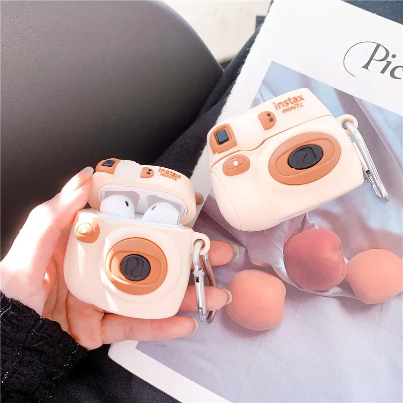 

Creative 3D Camera Case For Airpods Pro 2 Case,Silicone Protective Earphone Cover For Airpods 1/2 Case For Kids Funda