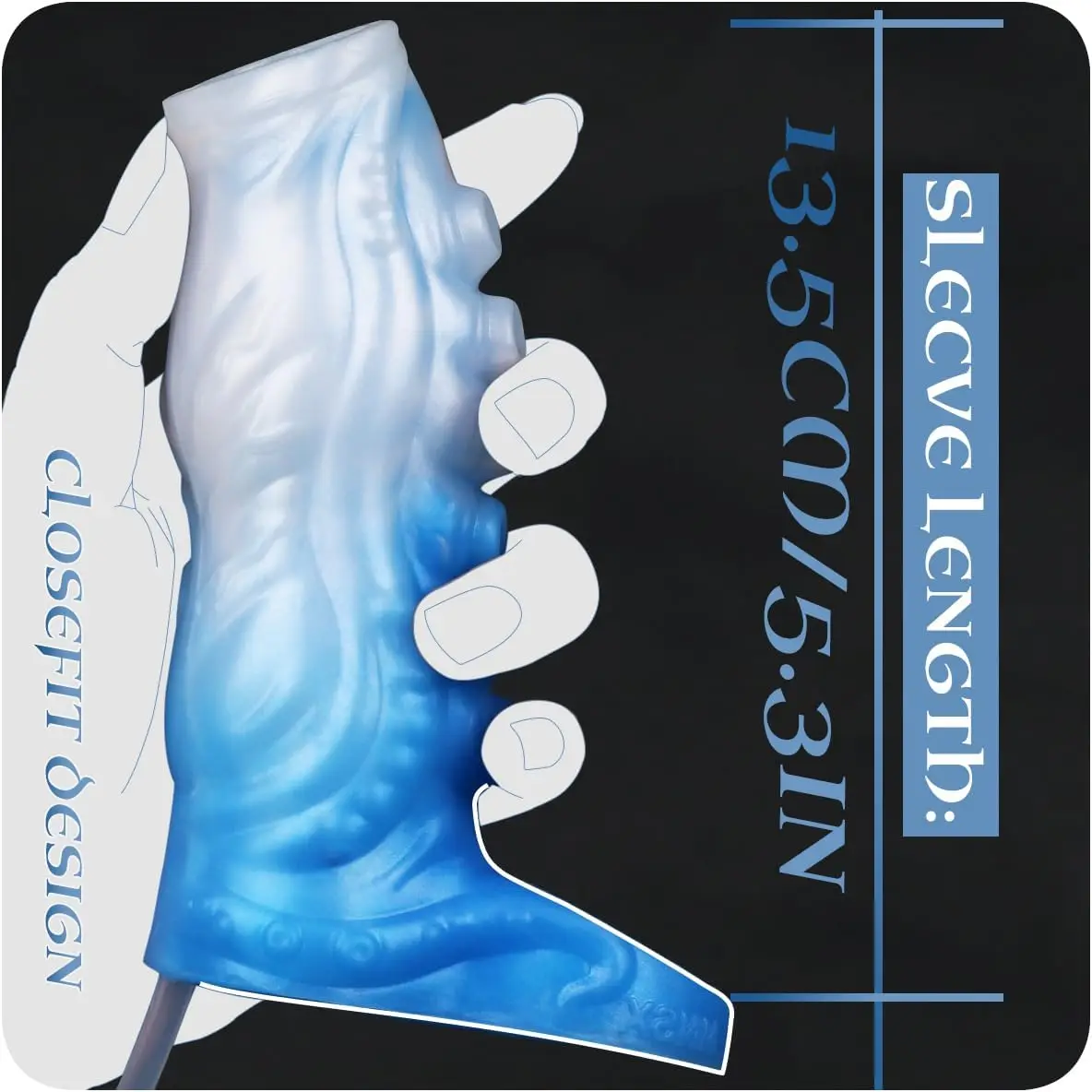 Luva fantasia tentáculo hentai com bomba de tubo de esguichamento, manga peniana de ejaculação multifuncional, o mais molhado, o melhor masculino