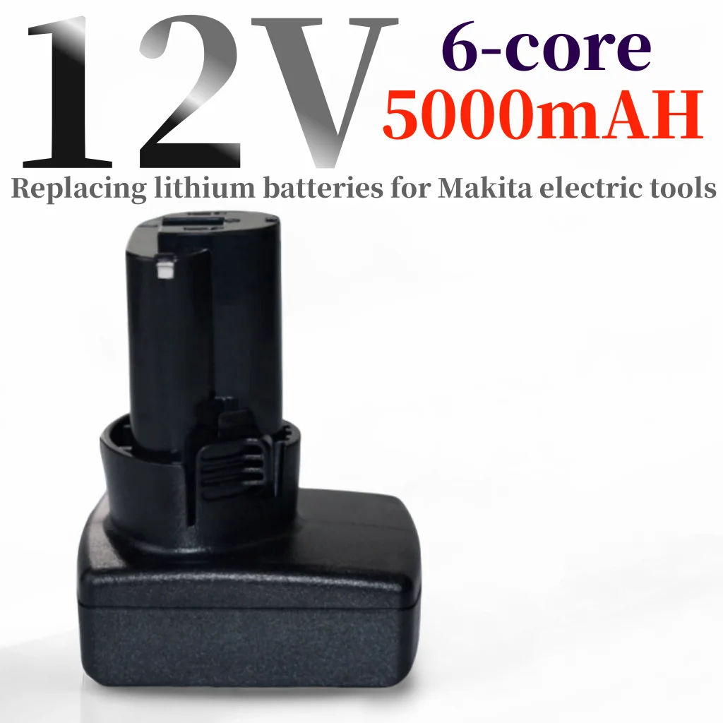 Rechargeable Li-ion Battery for Makita, Power Tools, BL1014, DF030D, DF330D, LCT203W, 12V, 5000mAh