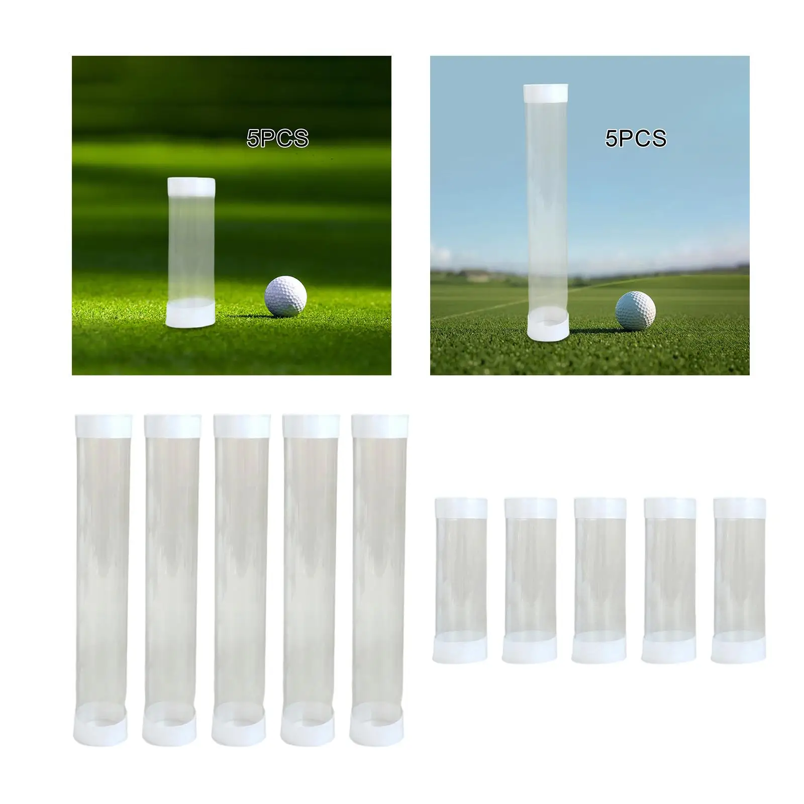 

Clear Golf Ball Holder PC Material Collectible Tube Case for Golf Supplies Organizer Packaging Outdoor Golf