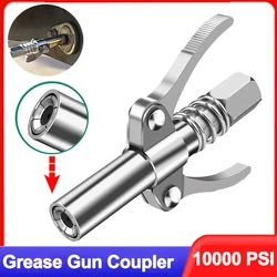 Grease Gun Coupler 10000 PSI NPTI/8 Oil Pump Quick Release Grease Tip Tool Car Syringe Lubricant Tip Grease Nozzle for Repair