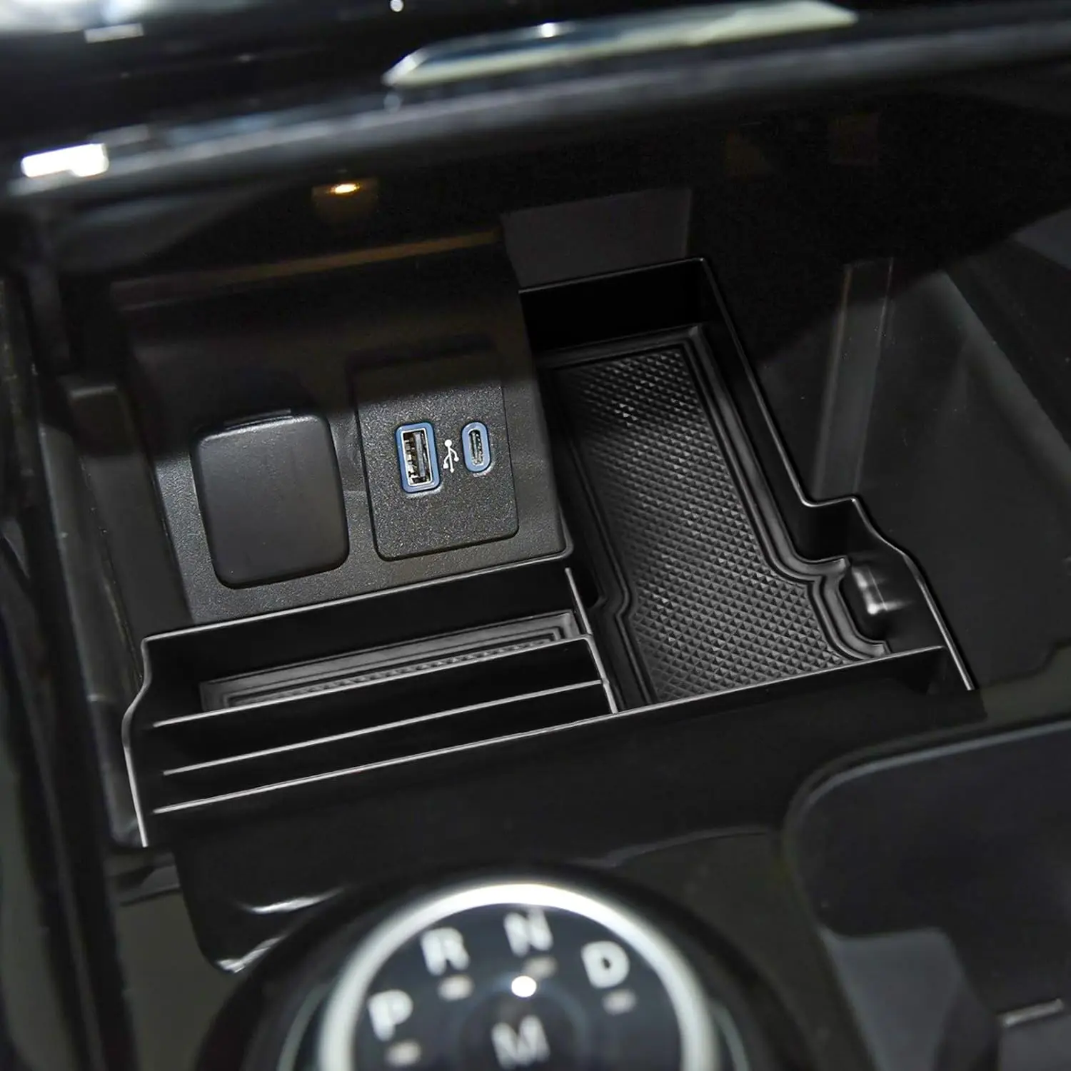 

TACOBRO Center Console Tray Compatible with Ford Explorer 2020 2021 2022 2023 2024 Accessories,Compartment Insert Storage Box