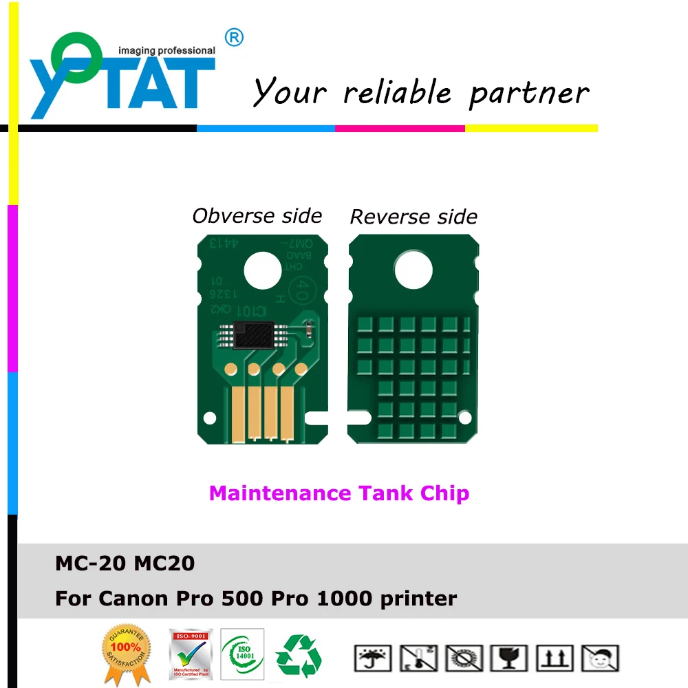 

MC-20 maintenance tank chip for canon MC20 MC 20 for Canon Pro 500 maintenance box chip for canon Pro 1000 waste ink tank chip