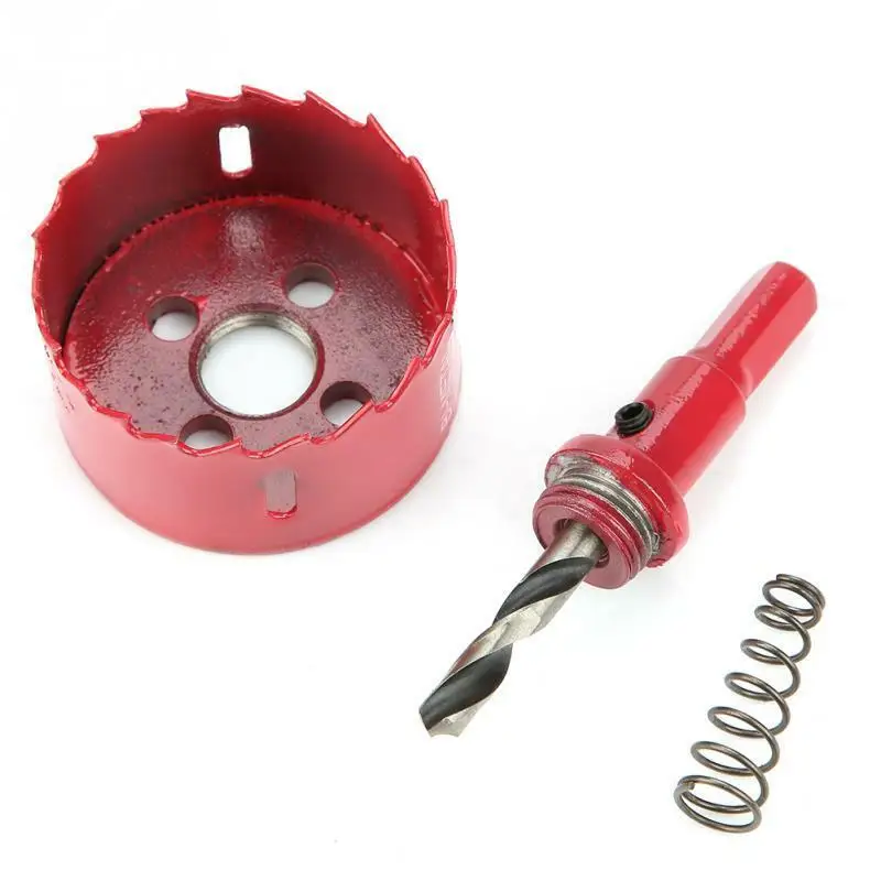 Gergaji Lubang 1 Buah 20Mm-200Mm M42 Bor Bi-metal Alat Pertukangan Pemotong Logam Plastik Alat Tangan Besi