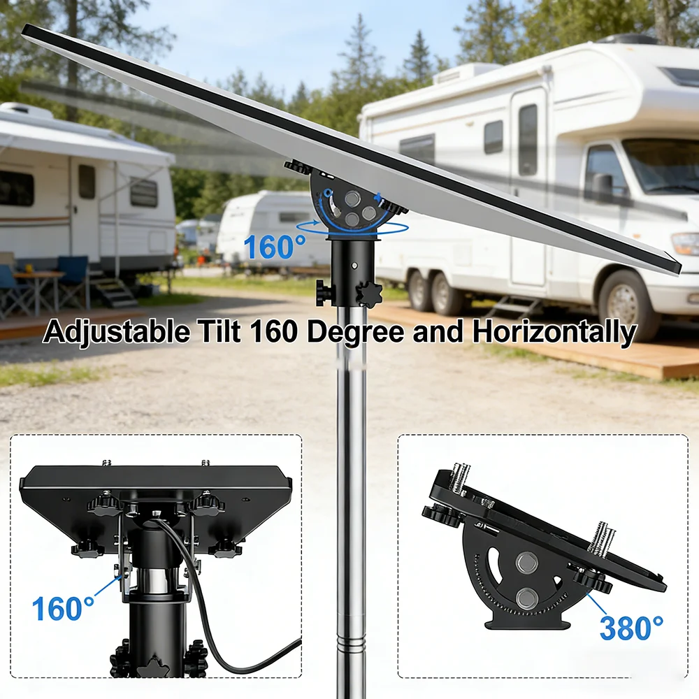 

Adjustable Starlink Gen 3 Tripod Mount,Pipe Adapter,Foldable Stand for Starlink Internet Compatible with Gen 3(V3) Standard Dish