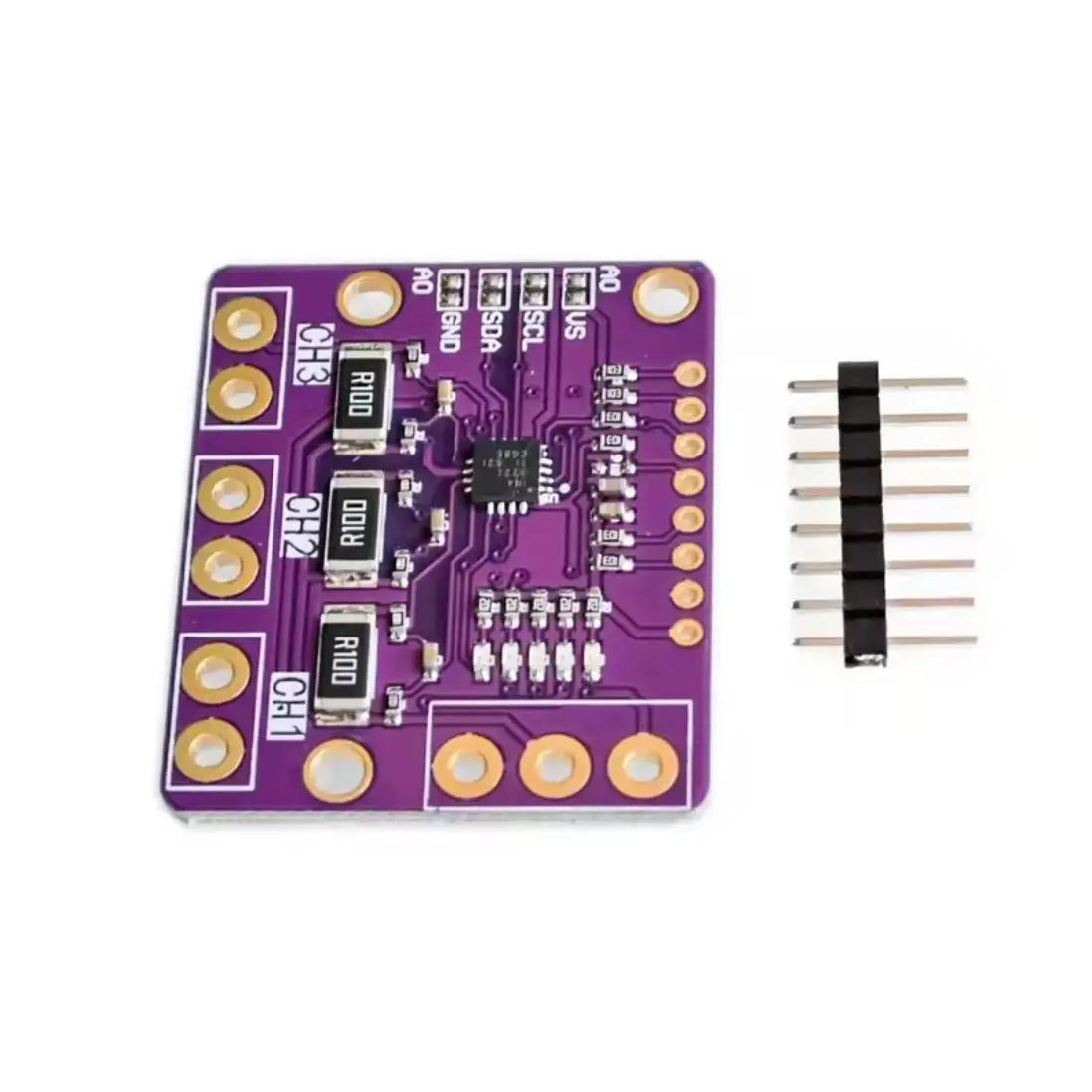INA3221 I2C SMBUS Triple-Channel Shunt Current Power Supply Voltage Monitor Sensor Board Module Replace INA219 MCU3221