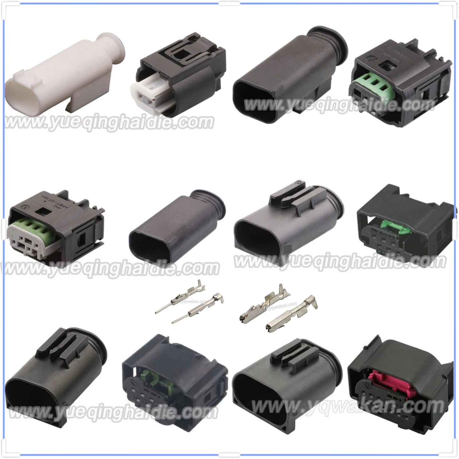

AMP 1-967644-1 Tyco 2/3/4/6/8/12Pin Connector Waterproof 0.6mm Male Female Connectors Wire Harness Cable Socket for BMW Hyundai