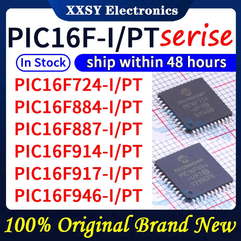 

PIC16F724-I/PT PIC16F884-I/PT PIC16F887-I/PT PIC16F914-I/PT PIC16F917-I/PT PIC16F946-I/PT Защитный чехол В наличии