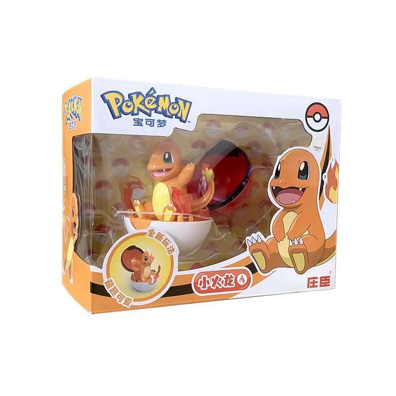 Latest Style Pokemon Pocket Monster Pokeball Deformation Toy Pikachu Charizard Bulbasaur Meowth Squirtle Anime Figure Model Gift