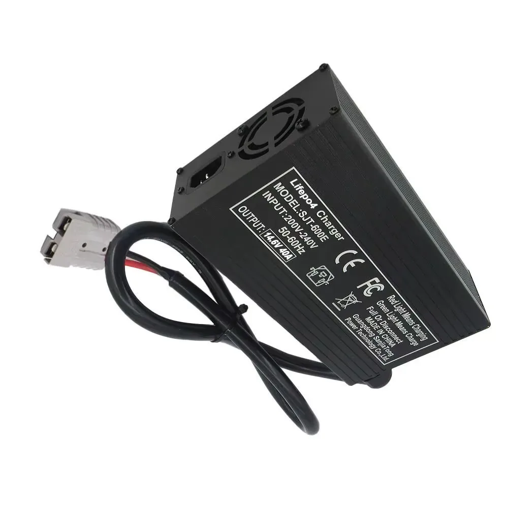 Szybkie ładowarki litowo-żelazowo-fosforanowe (LiFePO4) 14,6 V 40 A do akumulatorów 4S 12 V 12,8 V, fosforanu żelaznego, do magazynowania energii, RV, UPS, solarnych, do wózków golfowych, model SB120 — zdjęcie produktu 3