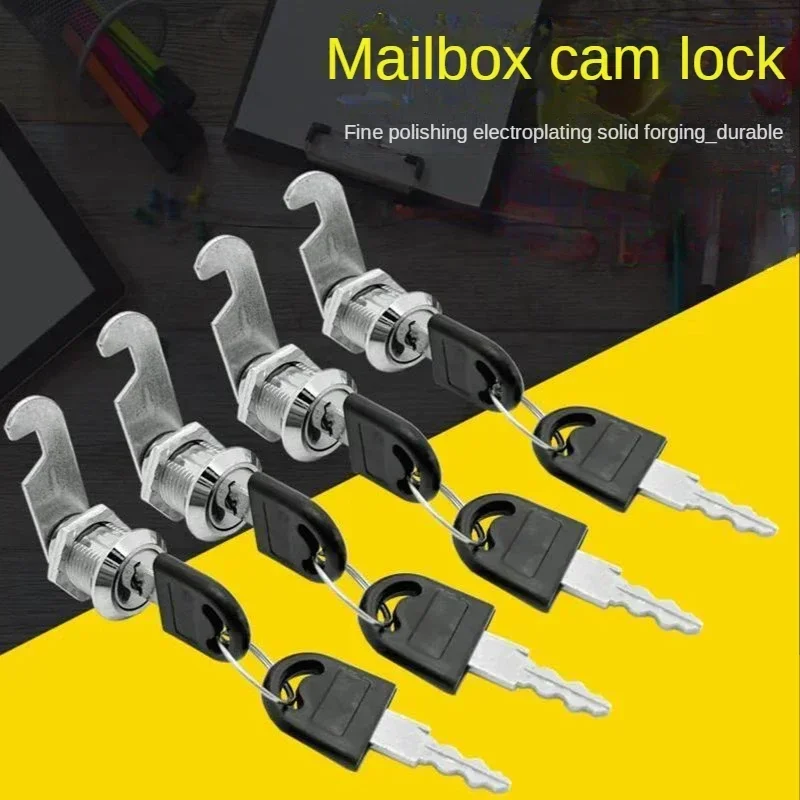 4 Size Drawer Cam Lock with 2 Keys for Mailbox File Cabinet Tool Box Locker Furniture Hardware Rarelock for Filing Cabinet Lock
